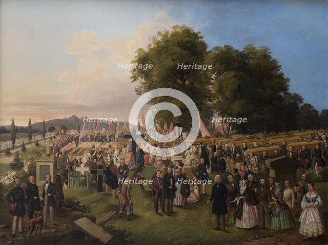 Funeral of the Victims of the Year 1848, 1848. Creator: Jozef Zajaczkowski.