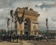 Funeral of Victor Hugo, May 31 and June 1, 1885, 1885. Creator: Gabriel Edouard Thurner