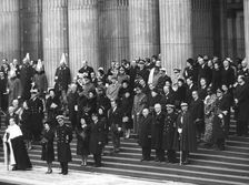 Funeral of Winston Churchill, St Paul's Cathedral, London, 30 January 1965. Creator: Unknown