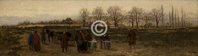 Funeral of a Pauper in Germany, c1880. Creator: Francisek Streitt.