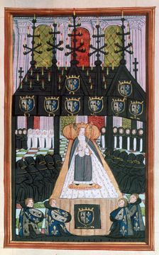 Funeral of Anne of Britanny, Notre Dame, Paris, 1514, (16th century)