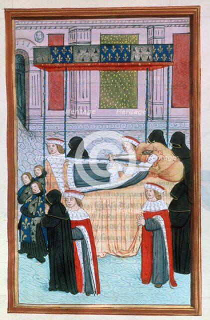 Funeral of Anne of Britanny, Paris, 1514, (16th century). Artist: Unknown