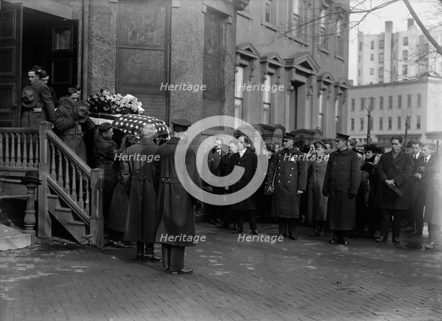 Funeral of Augustus Peabody Gardner, 1918. Creator: Harris & Ewing.