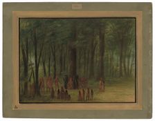 Funeral of Black Hawk - Saukie, 1861/1869. Creator: George Catlin