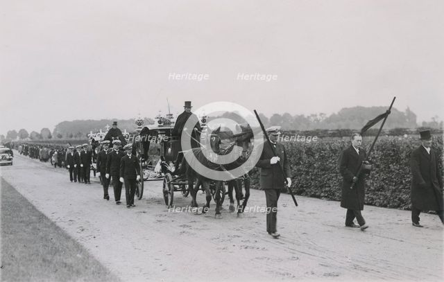 Funeral of Captain Liljeberg and Nils Uttergård, Sweden, 1932. Creator: Otto Ohm.