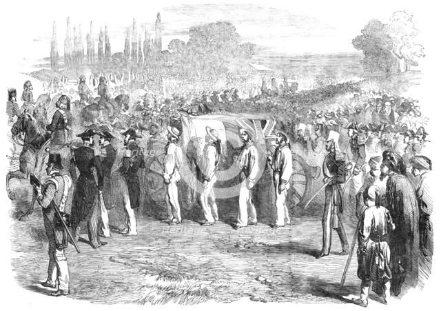 Funeral of Captain Parker, at the Champ des Morts, at Pera, 1854. Creator: Unknown.