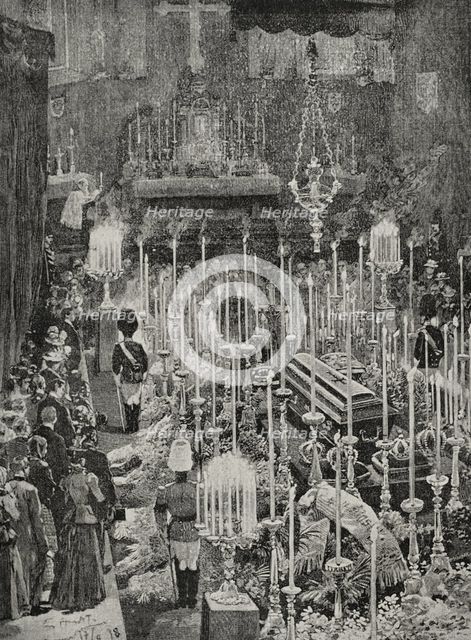Funeral of Empress Elisabeth (1837-1898), Empress consort of Austria, Vienna, Austria, 1898.  Creator: Unknown.