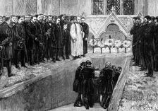 Funeral of Lord Beaconsfield at Hughenden Church, High Wycombe, 1881. Creator: Unknown
