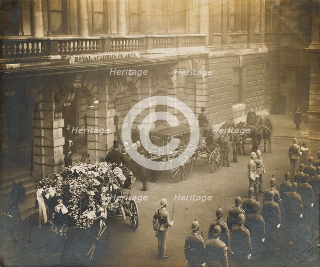 Funeral of Lord Leighton, PRA, February 1896. Creator: Symmons & Thiele.