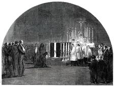 Funeral of Louis-Philippe: the "Chapelle Ardente", at Claremont, 1850. Creator: Smyth