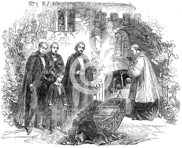 Funeral of Louis-Philippe...at Weybridge..., 1850. Creator: Unknown.