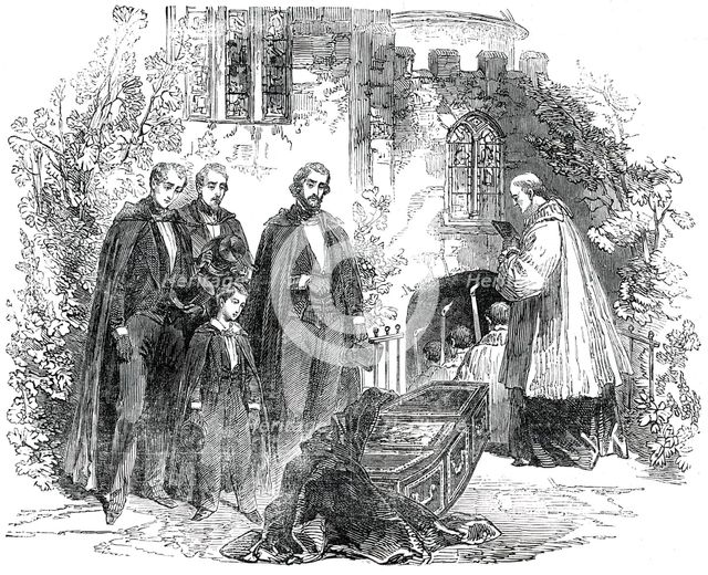 Funeral of Louis-Philippe...at Weybridge..., 1850. Creator: Unknown.