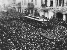 Funeral of Rabbi Elias Haim Meisel, Lodz, Poland, 1912. Creator: Unknown