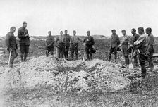Funeral on the Western Front, First World War, 1916, (c1920)