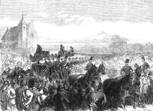 Funeral, on Sunday last, of Sergeant Dransfield...Tower Hamlets Engineer Volunteers, 1865. Creator: C. R.
