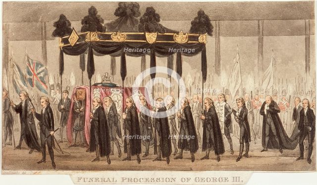 'Funeral Procession of George III', 1820. Creator: Unknown.