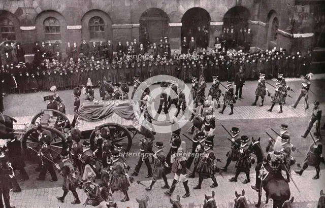 Funeral procession of King Edward VII, Whitehall, London, 20 May 1910.  Creator: Unknown.