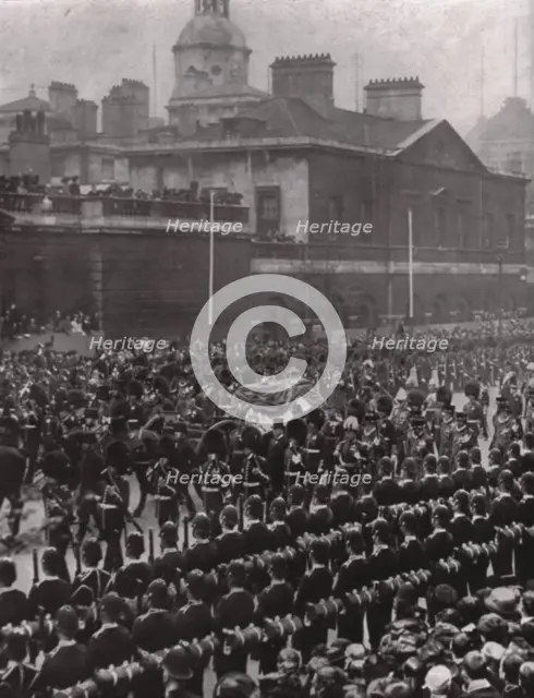 Funeral procession of King Edward VII, Whitehall, London, 20 May 1910.  Creator: Unknown.