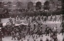 Funeral procession of King Edward VII, Whitehall, London, 20 May 1910. Creator: Unknown