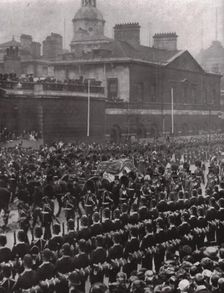 Funeral procession of King Edward VII, Whitehall, London, 20 May 1910. Creator: Unknown