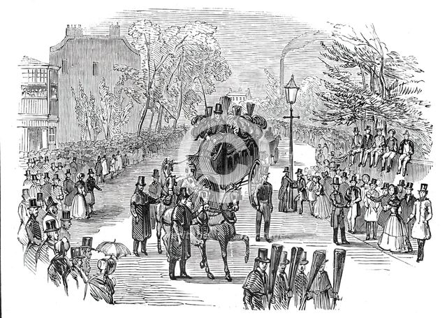 Funeral procession of the late Dr. Dalton, 1844. Creator: Unknown.