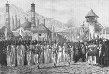 'Funeral procession at Schucha; The Caucasus 1875. Creator: Unknown
