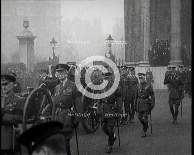 Funeral Procession for the Unknown Warrior on Armistice Day, 1920. Creator: British Pathe Ltd.
