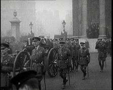 Funeral Procession for the Unknown Warrior on Armistice Day, 1920. Creator: British Pathe Ltd