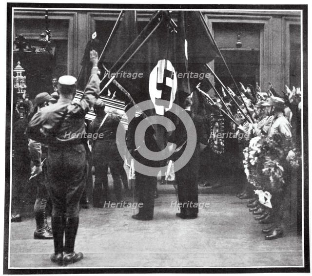 Funeral procession for Horst Wessel in the Juedenstasse, Berlin, 1930 (1938). Artist: Unknown
