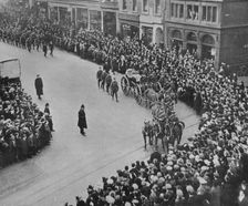 Funeral procession, with full military honours, of the captain of the Blucher 1915
