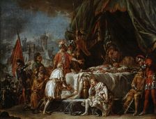 Funeral rites for Bertrand Duguesclin, Constable of France late19th/early 20th century. Artist: Jean-Jacques Baptiste Brunet