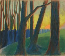 Funeral Symphony, 1903. Creator: Ciurlionis, Mikalojus Konstantinas (1875-1911)
