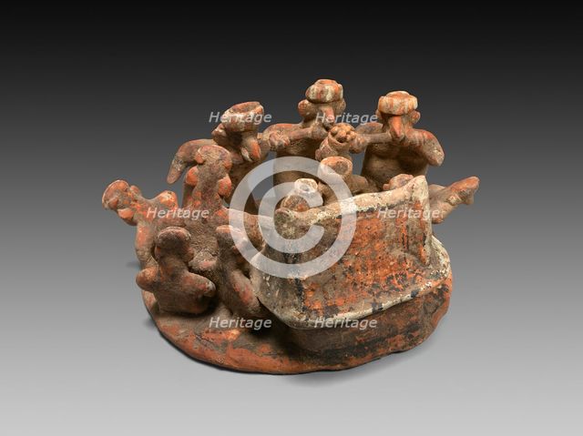 Funerary Cheek-Piercing Ritual, 200 B.C./A.D. 300. Creator: Unknown.