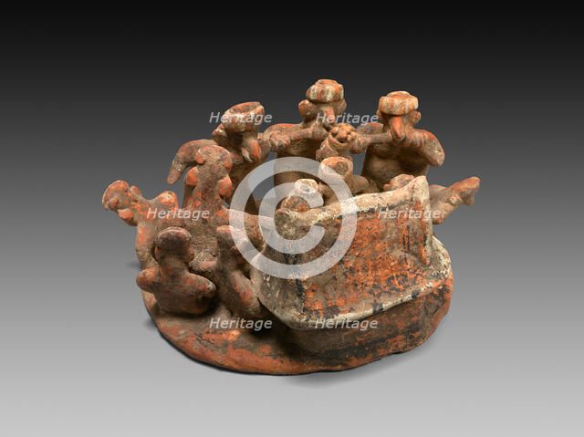 Funerary Cheek-Piercing Ritual, 200 B.C./A.D. 300. Creator: Unknown.