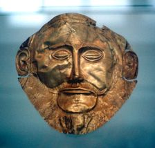 Funerary mask of Agamemnon, legendary king of Mycenae, c1600-c1500 BC
