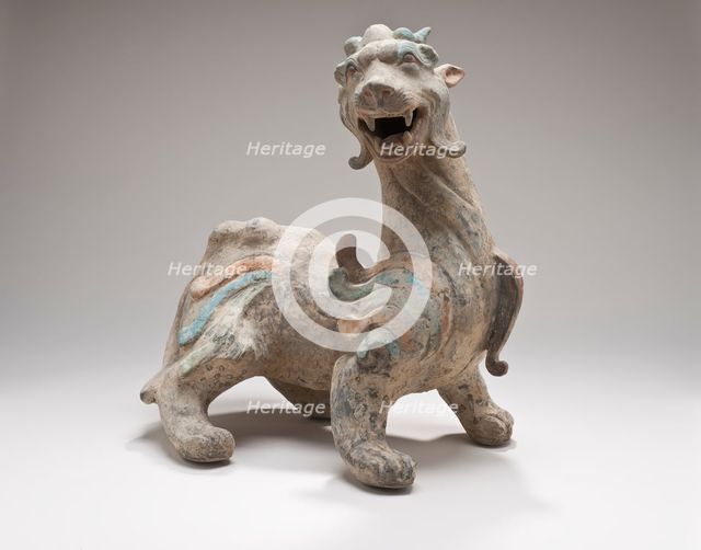 Funerary Sculpture of a Chimera (Bixie), 25-220. Creator: Unknown.