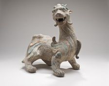 Funerary Sculpture of a Chimera (Bixie), 25-220. Creator: Unknown