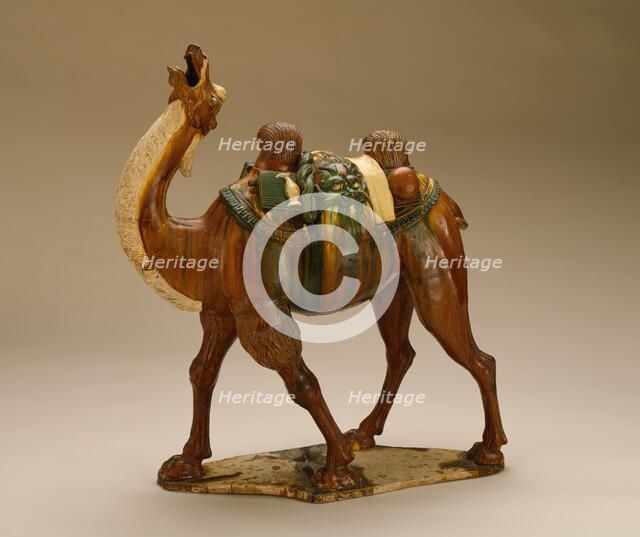 Funerary Sculpture of a Bactrian Camel, between c.700 and c.800. Creator: Unknown.