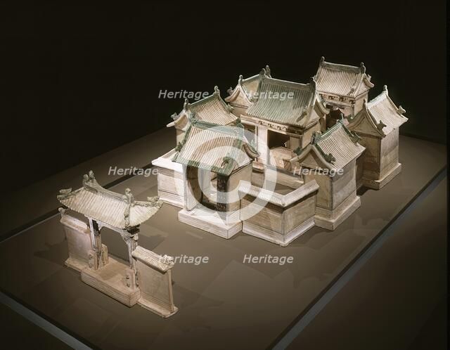 Funerary Sculpture of a Double-Courtyard Residential Compound, between c.1450 and c.1550. Creator: Unknown.