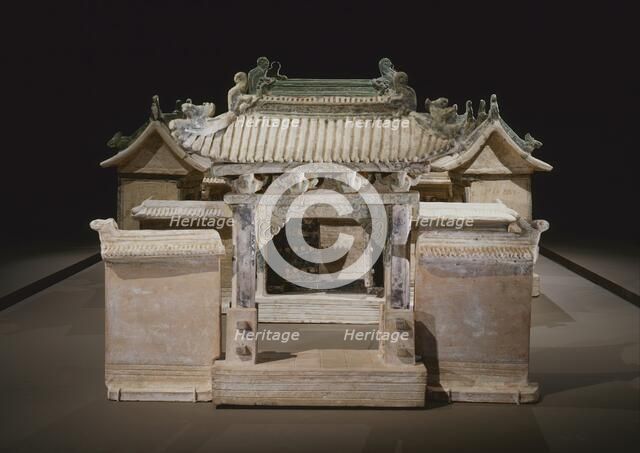 Funerary Sculpture of a Double-Courtyard Residential Compound, between c.1450 and c.1550. Creator: Unknown.