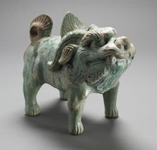 Funerary Sculpture of a Dog, Eastern Han Dynasty (25-200 A.D.). Creator: Unknown