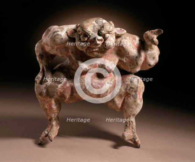 Funerary Sculpture of a Demon, between c.618 and c.700. Creator: Unknown.