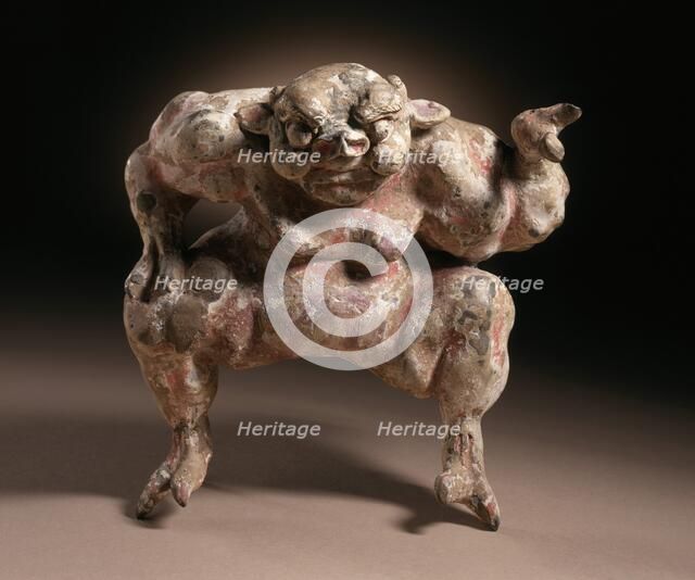 Funerary Sculpture of a Demon, between c.618 and c.700. Creator: Unknown.