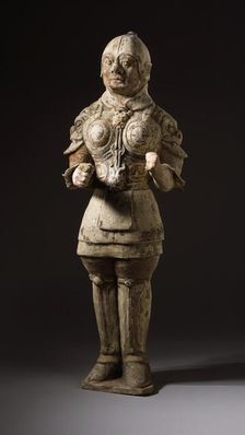Funerary Sculpture of a Soldier, between c.618 and c.700. Creator: Unknown