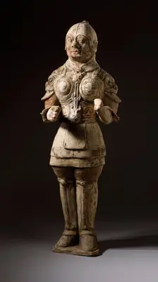 Funerary Sculpture of a Soldier, between c.618 and c.700. Creator: Unknown