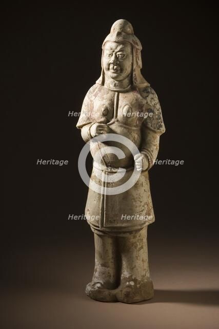 Funerary Sculpture of a Soldier (image 1 of 3), between 581 and 618. Creator: Unknown.