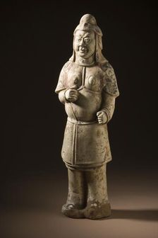 Funerary Sculpture of a Soldier (image 1 of 3), between 581 and 618. Creator: Unknown
