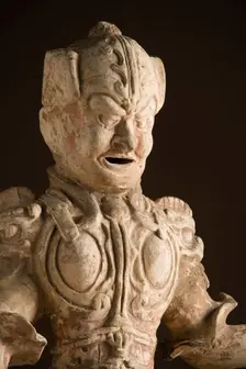 Funerary Sculpture of a Soldier (image 2 of 2), between c.618 and c.700. Creator: Unknown