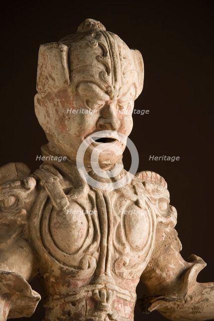 Funerary Sculpture of a Soldier (image 2 of 2), between c.618 and c.700. Creator: Unknown.