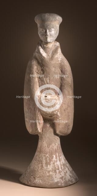Funerary Sculpture of a Standing Man, 206 B.C.-25 A.D.. Creator: Unknown.
